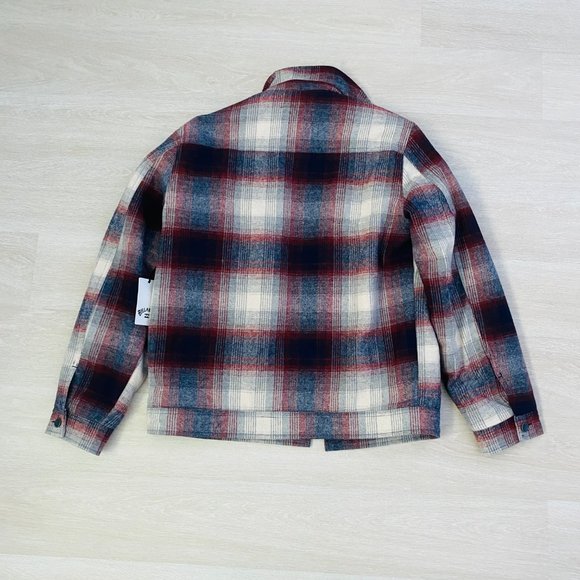 Billabong BNWT Men's Plaid Sherpa Jacket Large - Picture 10 of 10